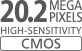 Tipalo CMOS z 20,2 milijona slikovnih pik