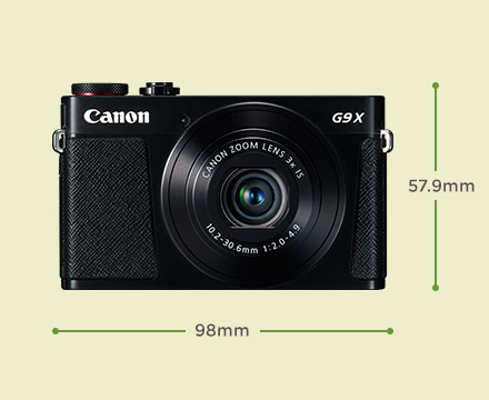 PowerShot G9 X, pogled 1