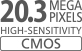 Tipalo CMOS z 20,3 milijona slikovnih pik