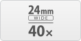 40x 24mm wide compact