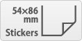 Credit card size stickers
